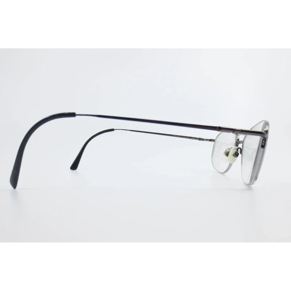 Ducks Unlimited DU-124 Eyeglasses Gunmetal Oval Semi-Rimless Metal Frames